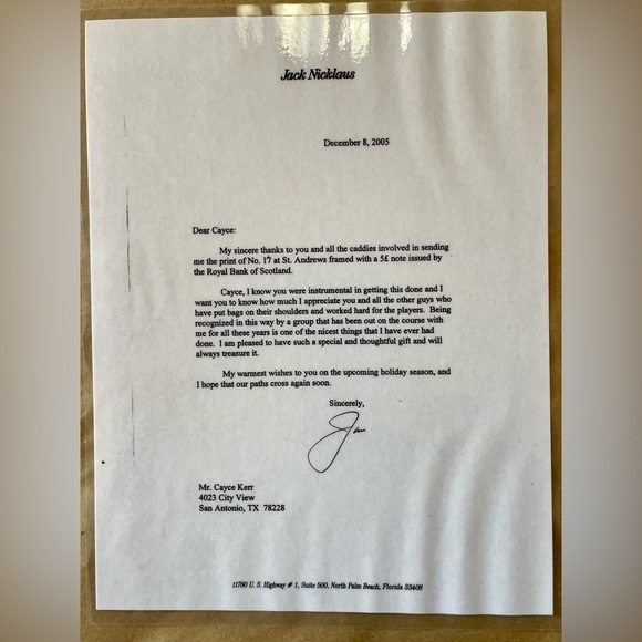 PATRICK DRICKEY SIGNED FRAMED PRINT GOLF JACK NICKLAUS ST. ANDREWS 2005 OPEN - Picture 10 of 15